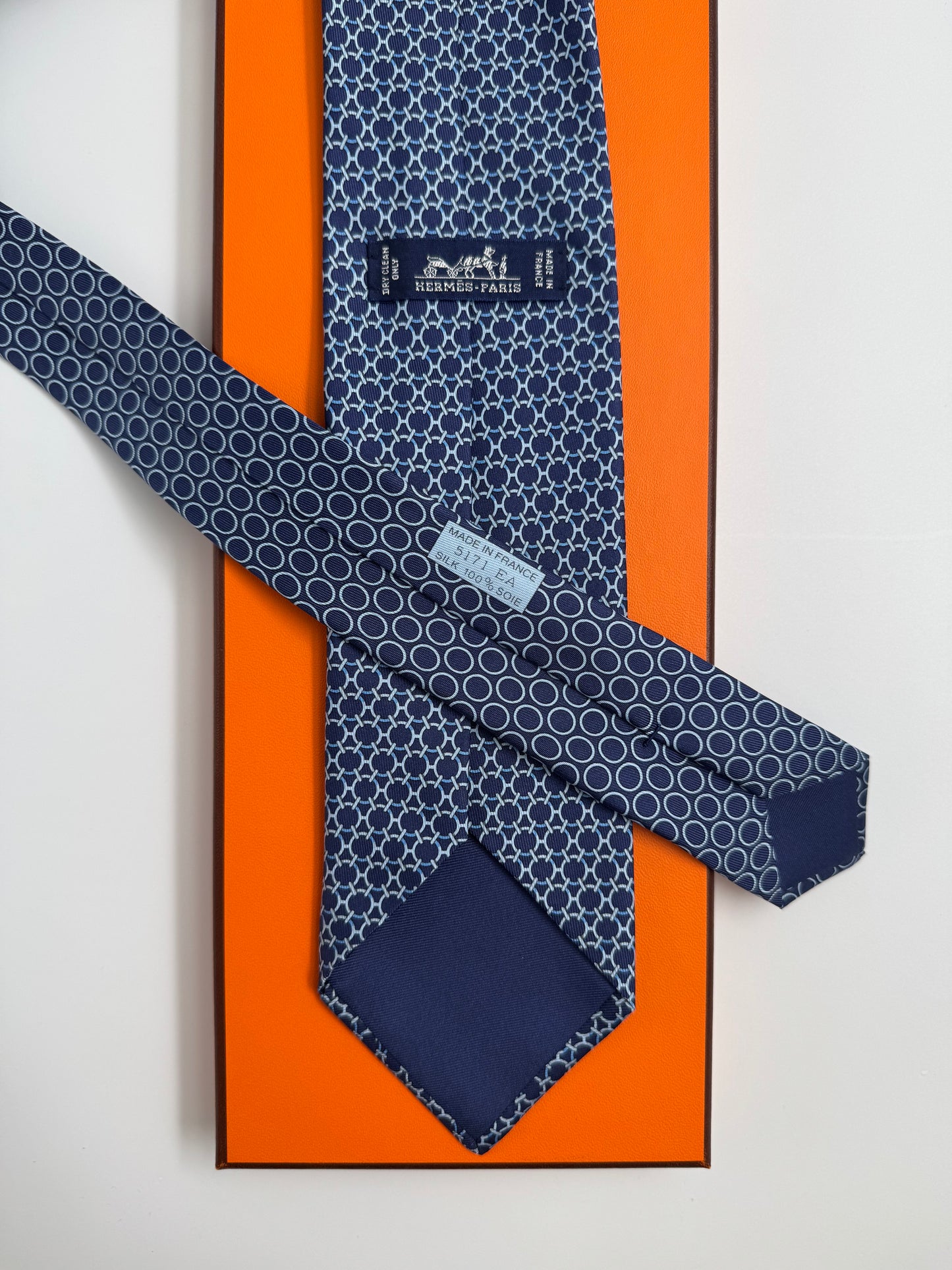 Cravatta Hermès vintage Cod 5171EA