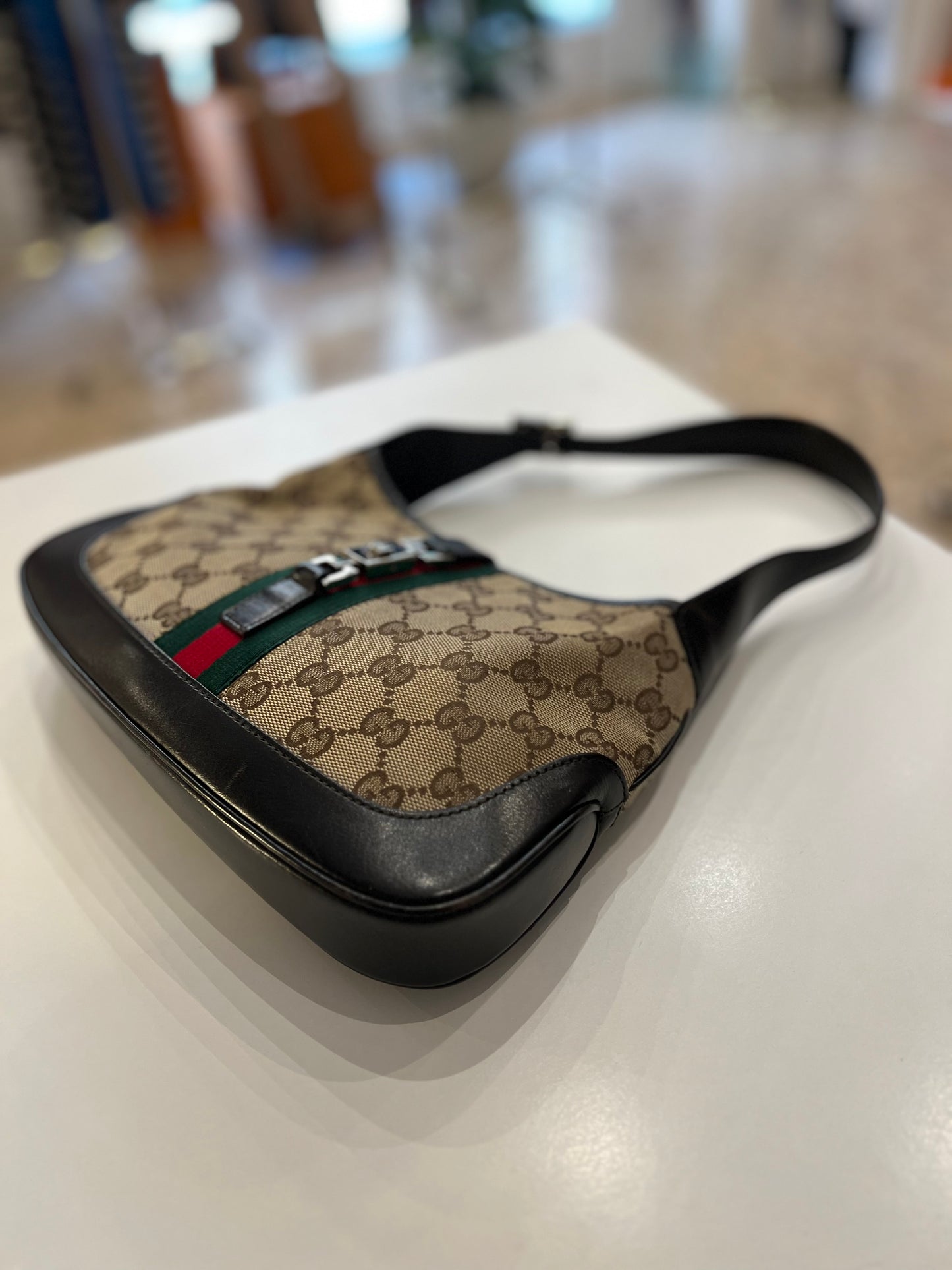 Gucci Jackie GG web bag