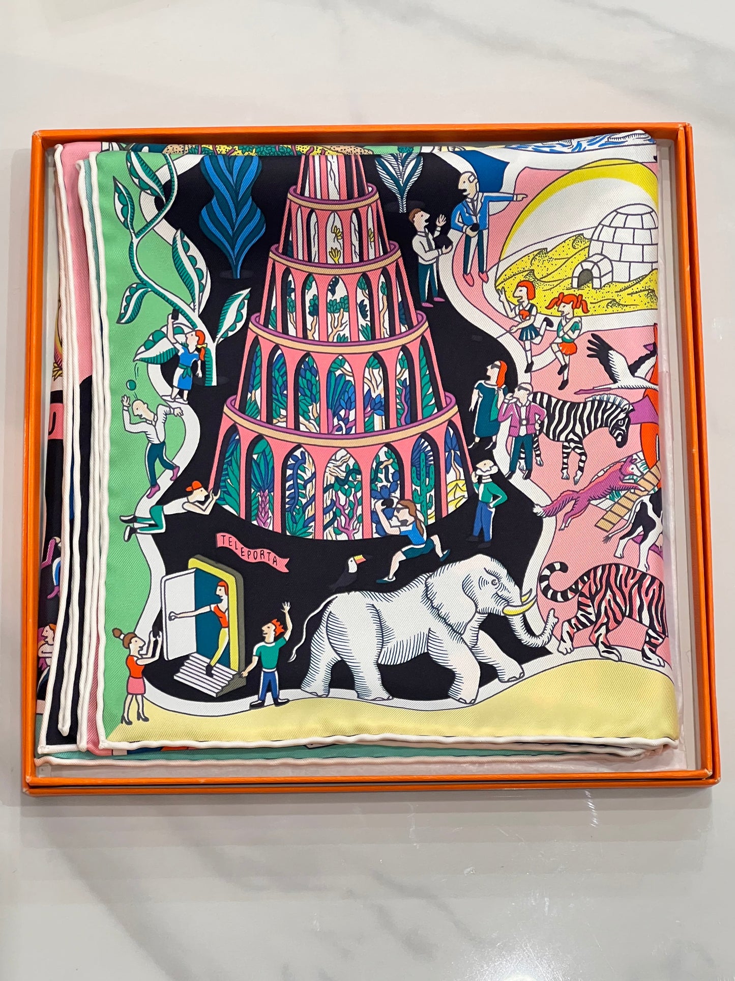 Carré Hermés 90x90 Exposition Universelle