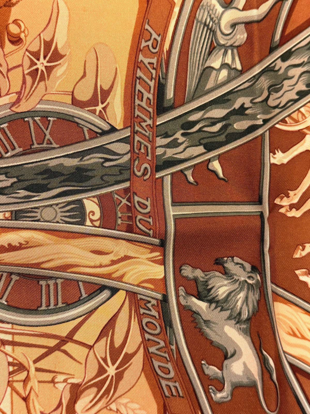 Foulard Hermès vintage Rythmes Du Monde
