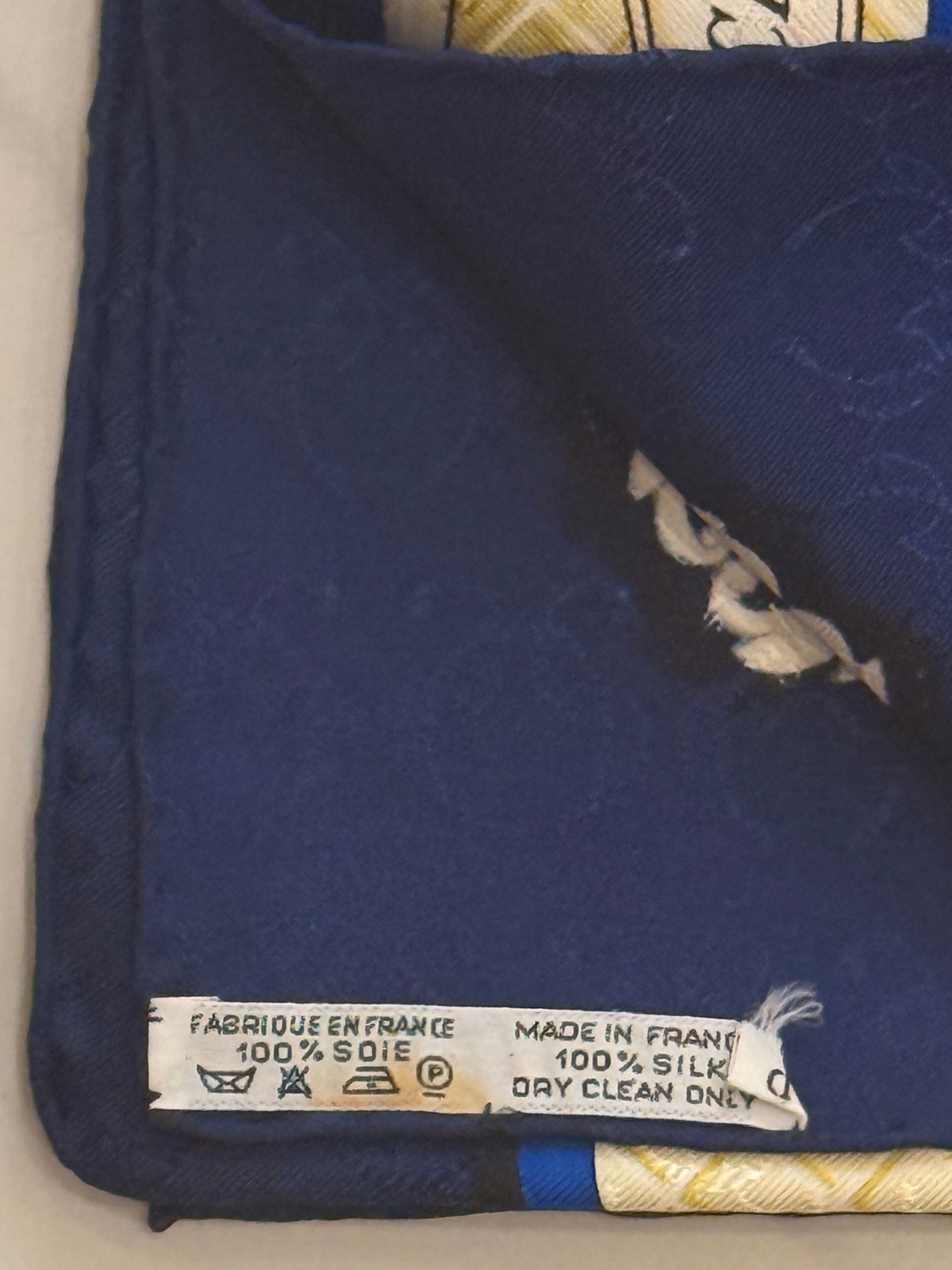 Foulard Hermès vintage La Clè Des Champs