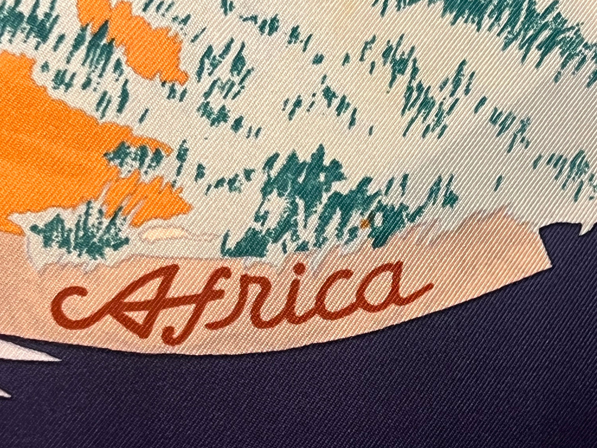 Foulard Hermès vintage Africa