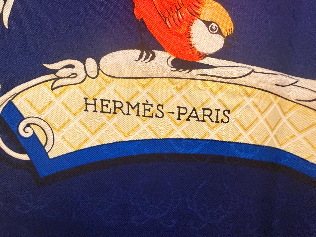 Foulard Hermès vintage La Clè Des Champs