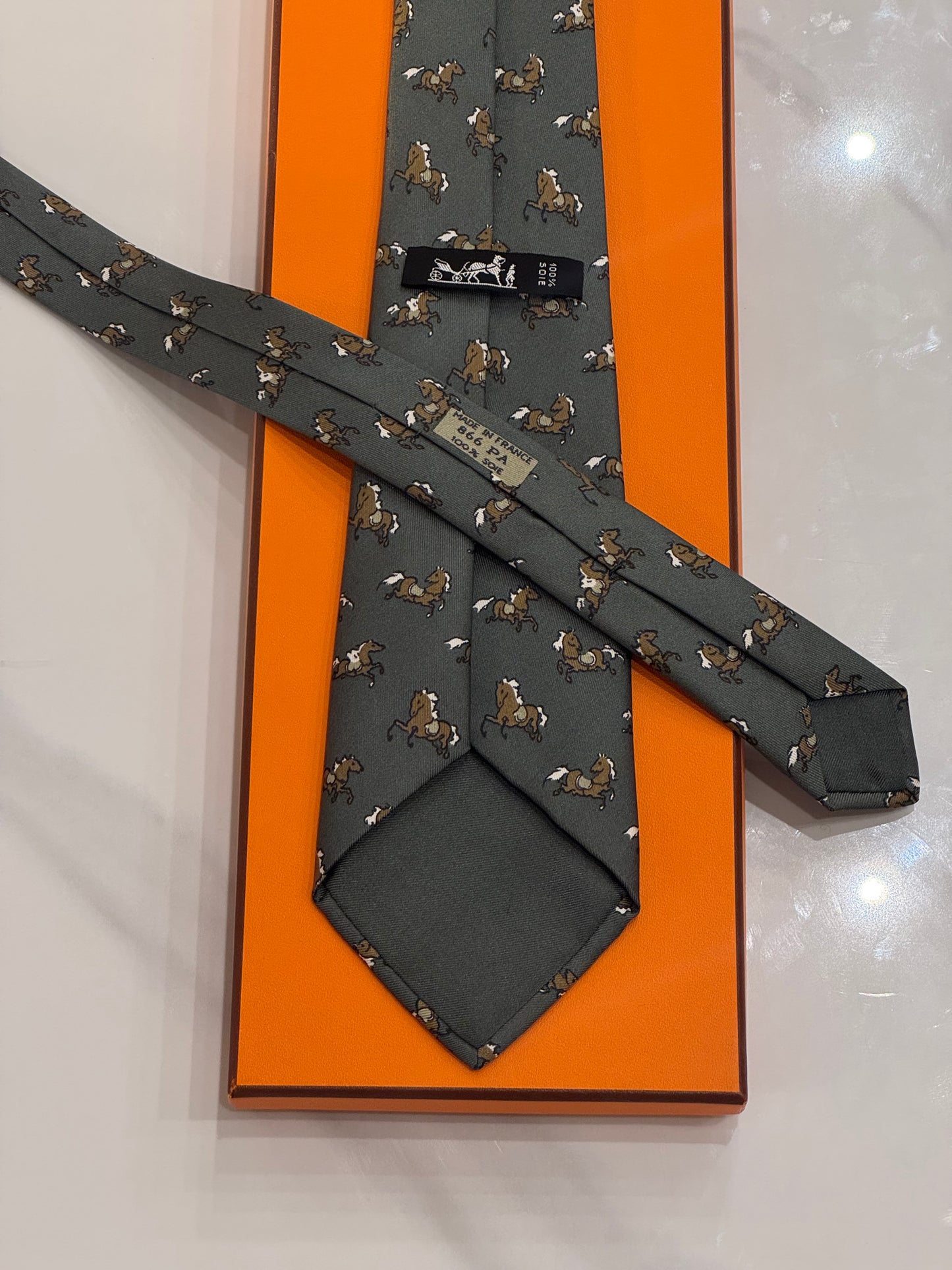 Cravatta Hermes vintage Cod 866PA