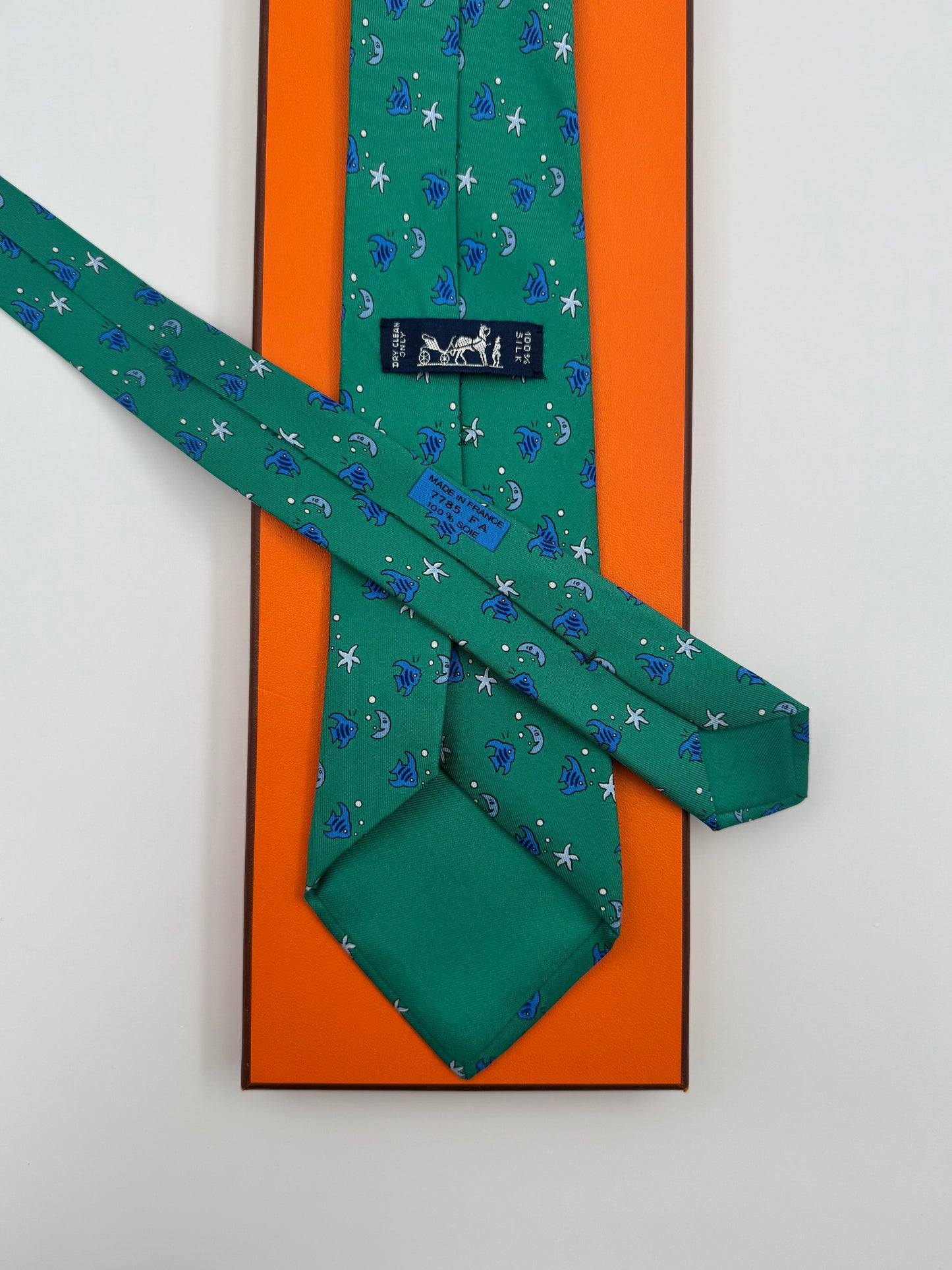 Cravatta Hermès vintage Cod 7785FA