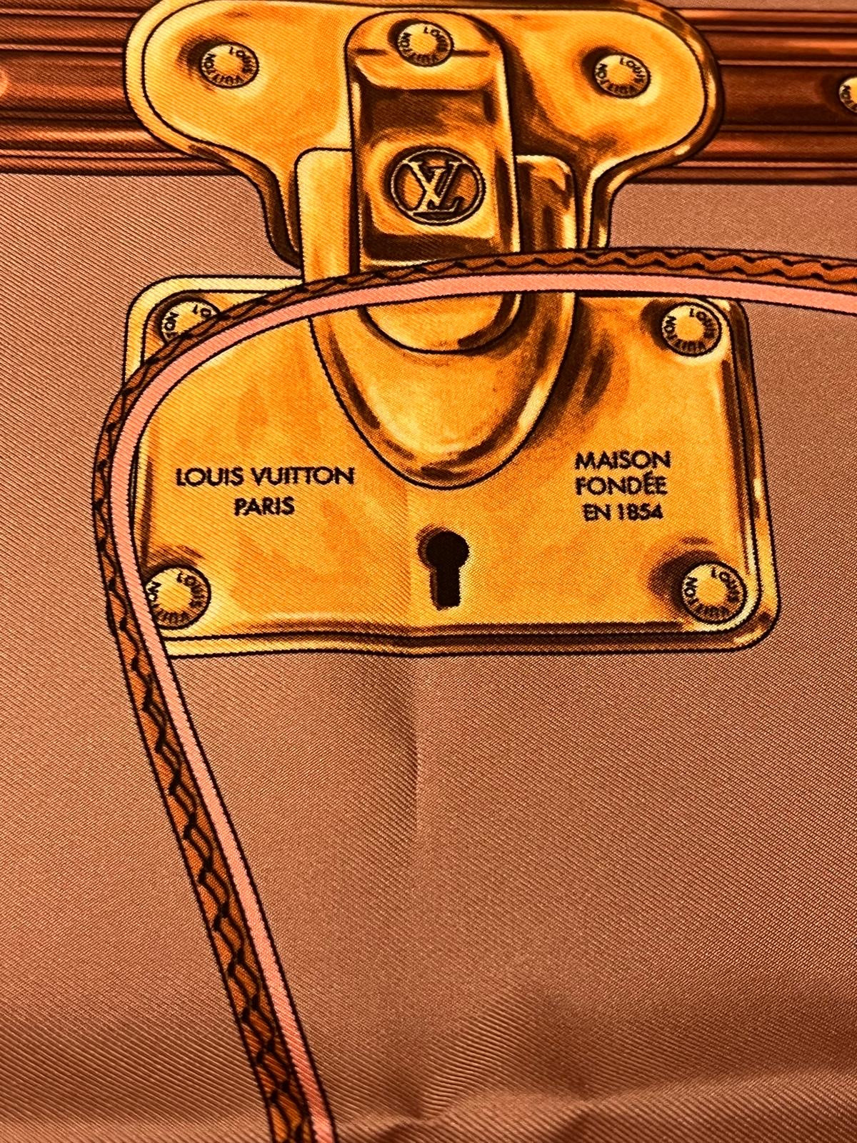Foulard Louis Vuitton Strap And Trunk