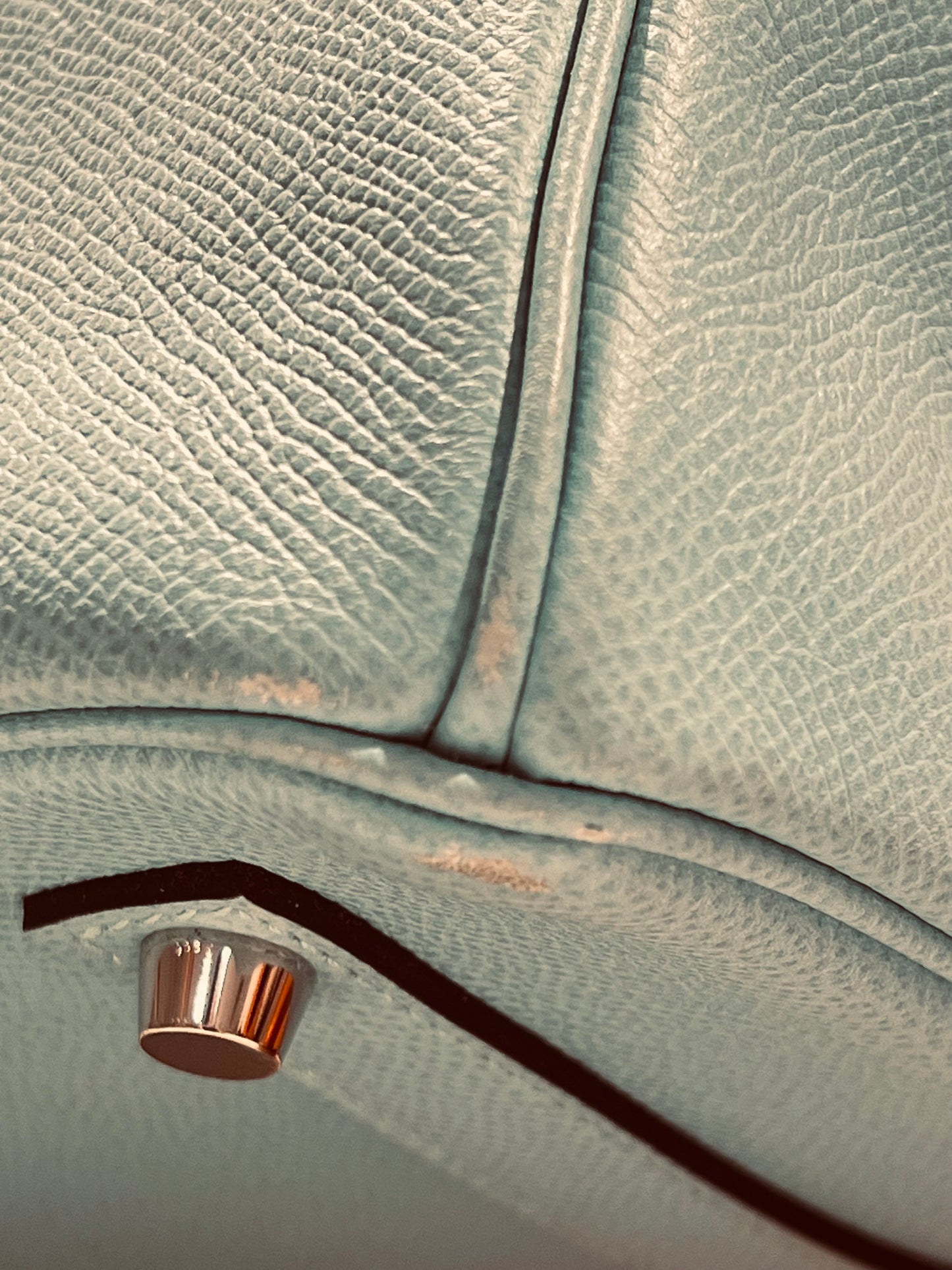 Hermès Birkin 35 Epsom leather bleau atoll bag