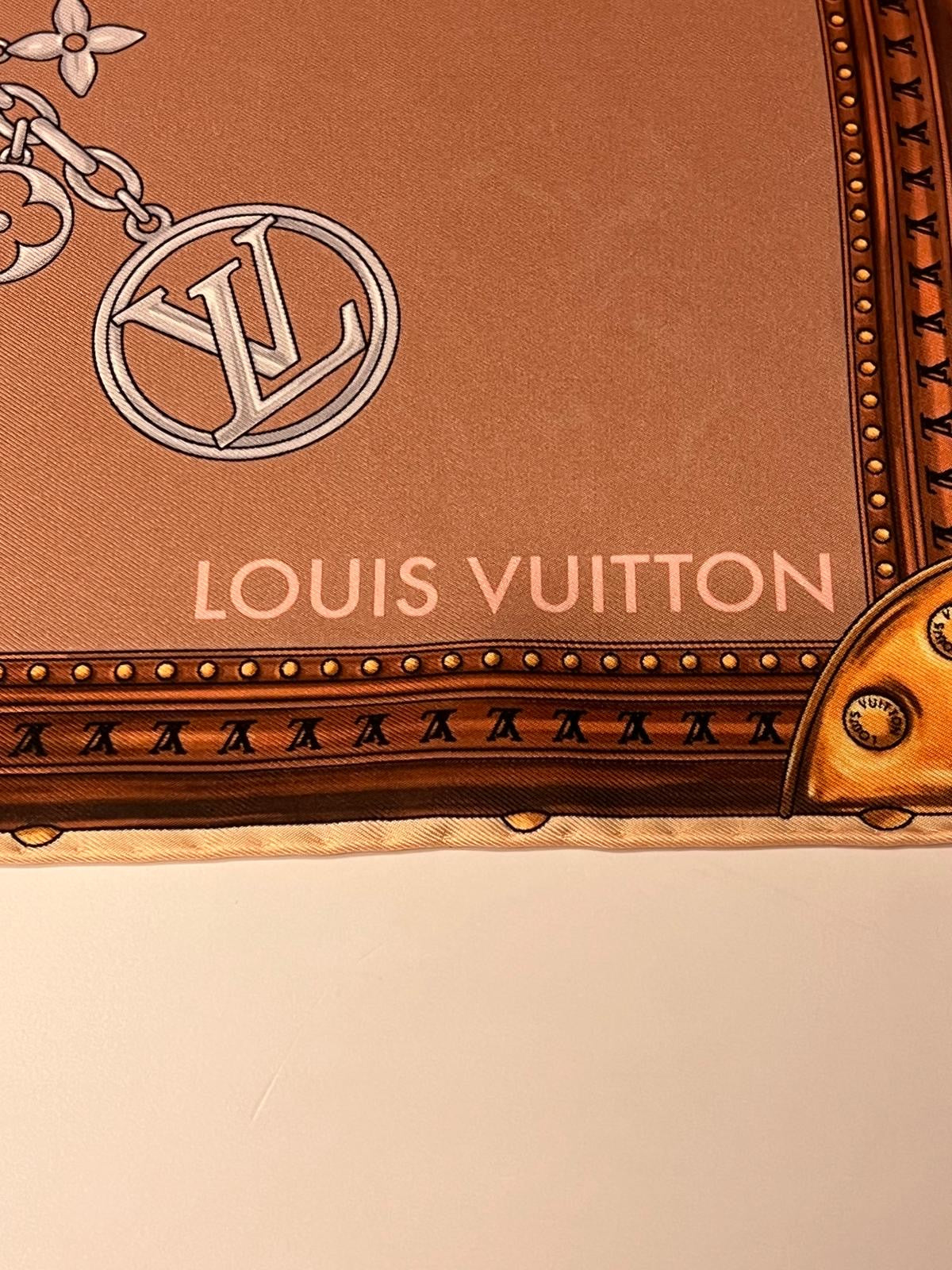 Foulard Louis Vuitton Strap And Trunk