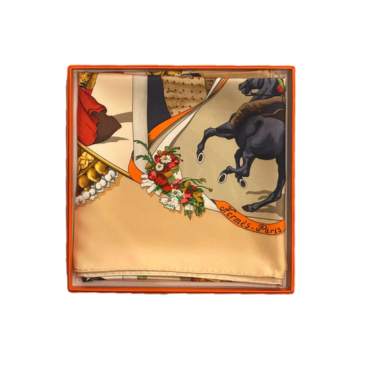 Foulard Hermès vintage Plaza De Toros