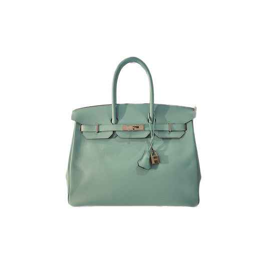 Hermès Birkin 35 Epsom leather bleau atoll bag