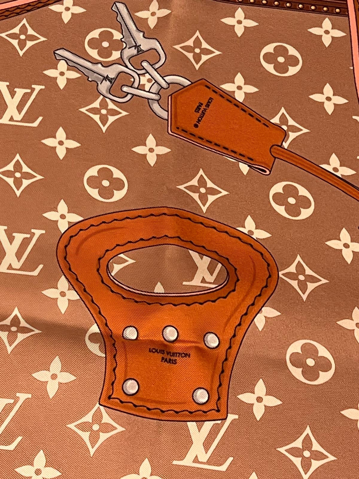 Foulard Louis Vuitton Strap And Trunk