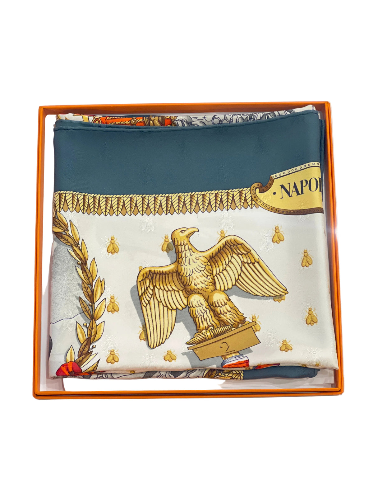 Foulard Hermès vintage Napoléon