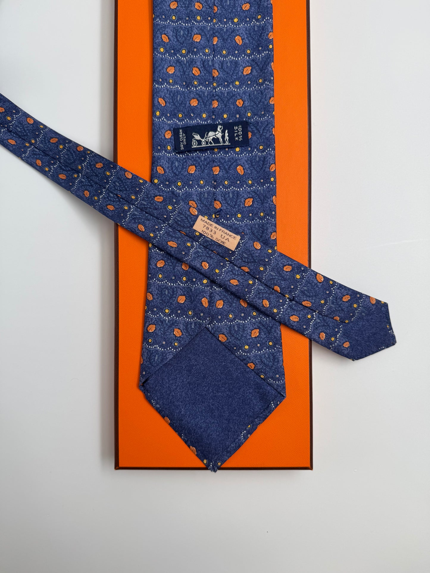 Cravatta Hermès vintage Cod 7833UA