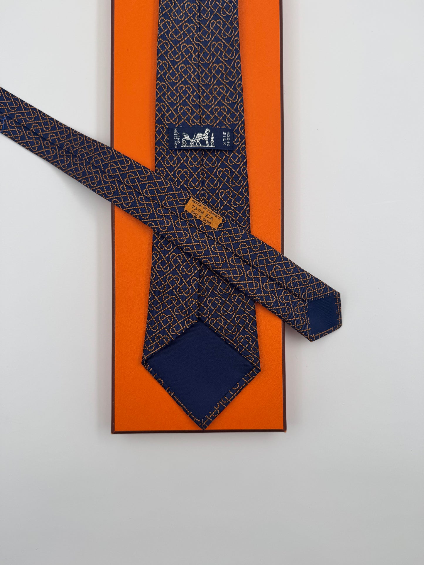 Cravatta Hermès vintage Cod 7308FA