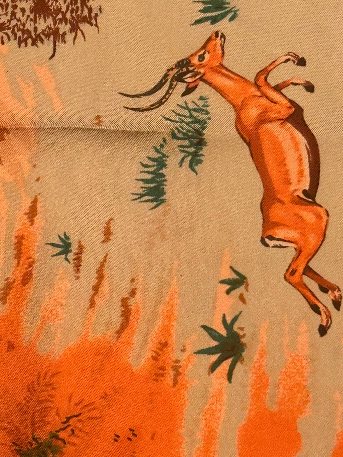 Foulard Hermès vintage Africa