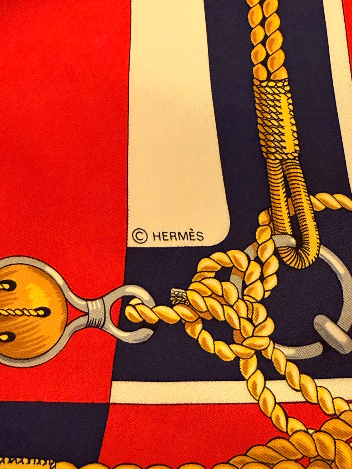 Foulard Hermès vintage Chateaux D’Arriere