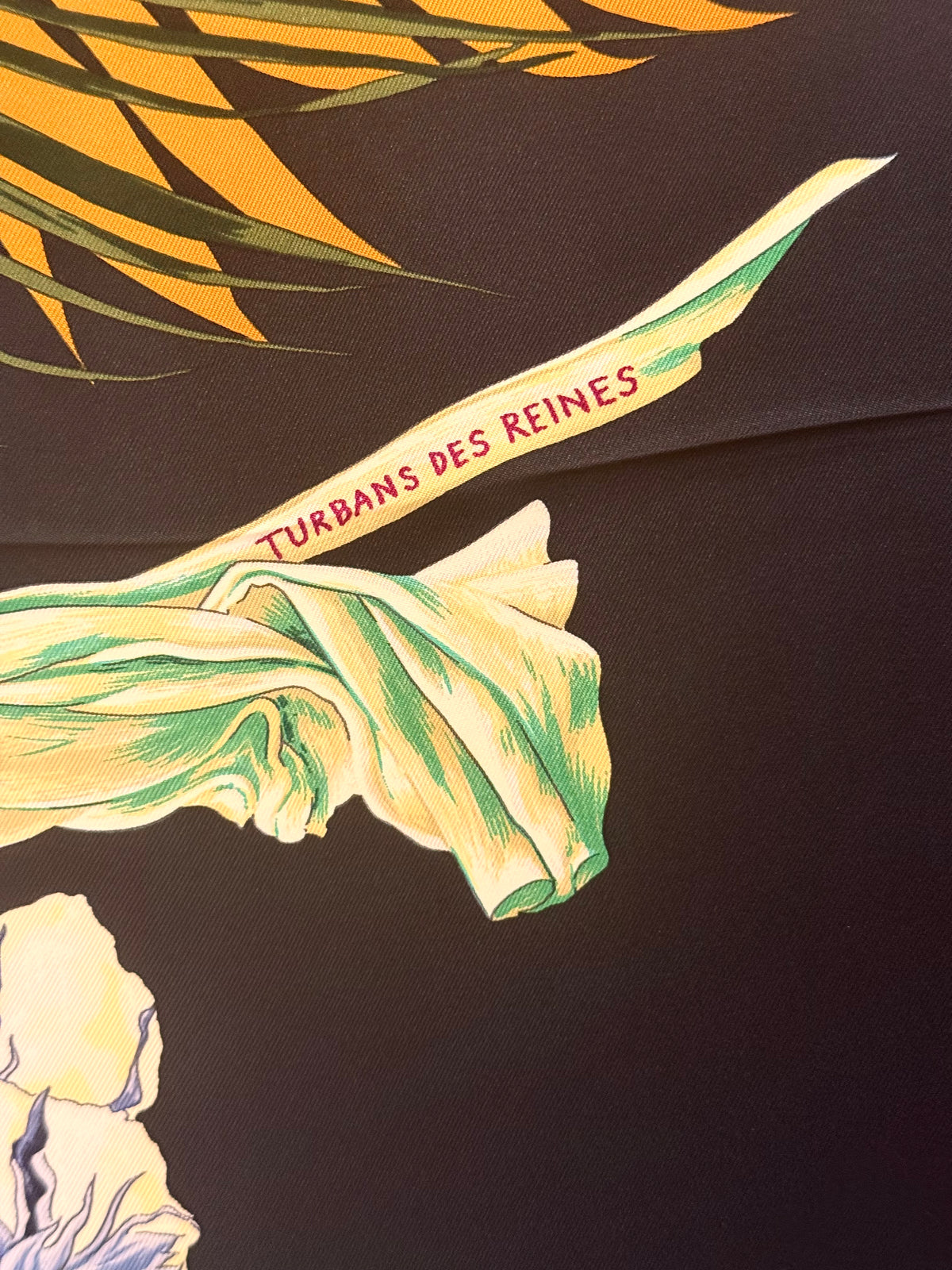 Foulard Hermès vintage Turbans Des Reines