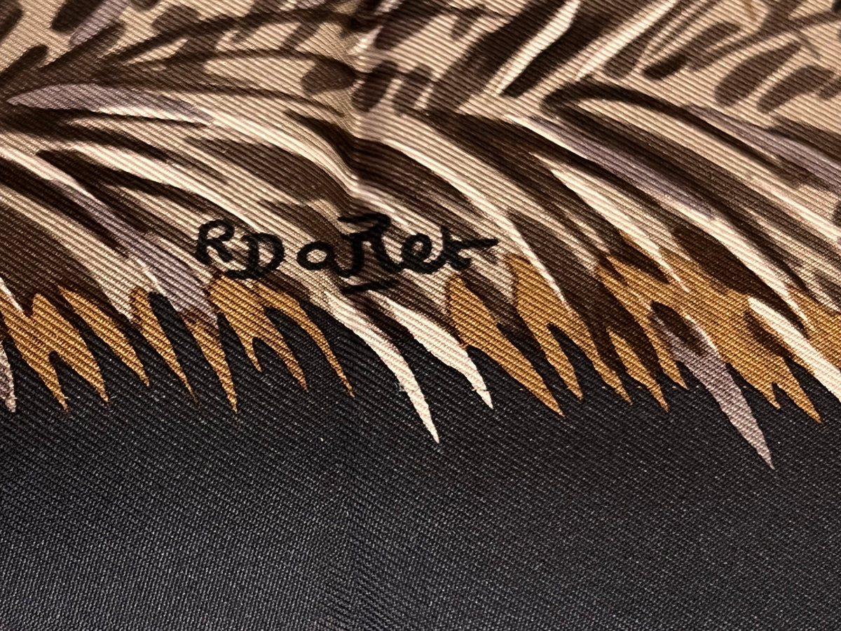 Foulard Hermès vintage Guépards