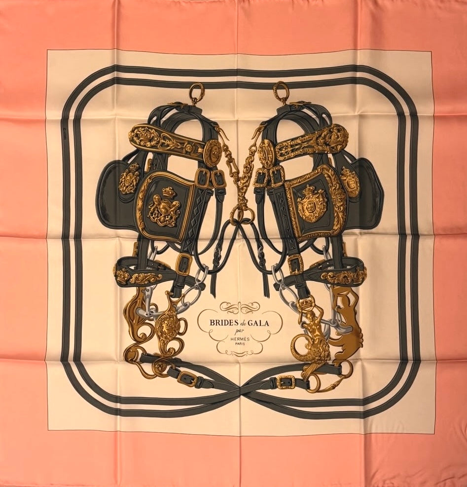 Foulard Hermès vintage Brides de Gala