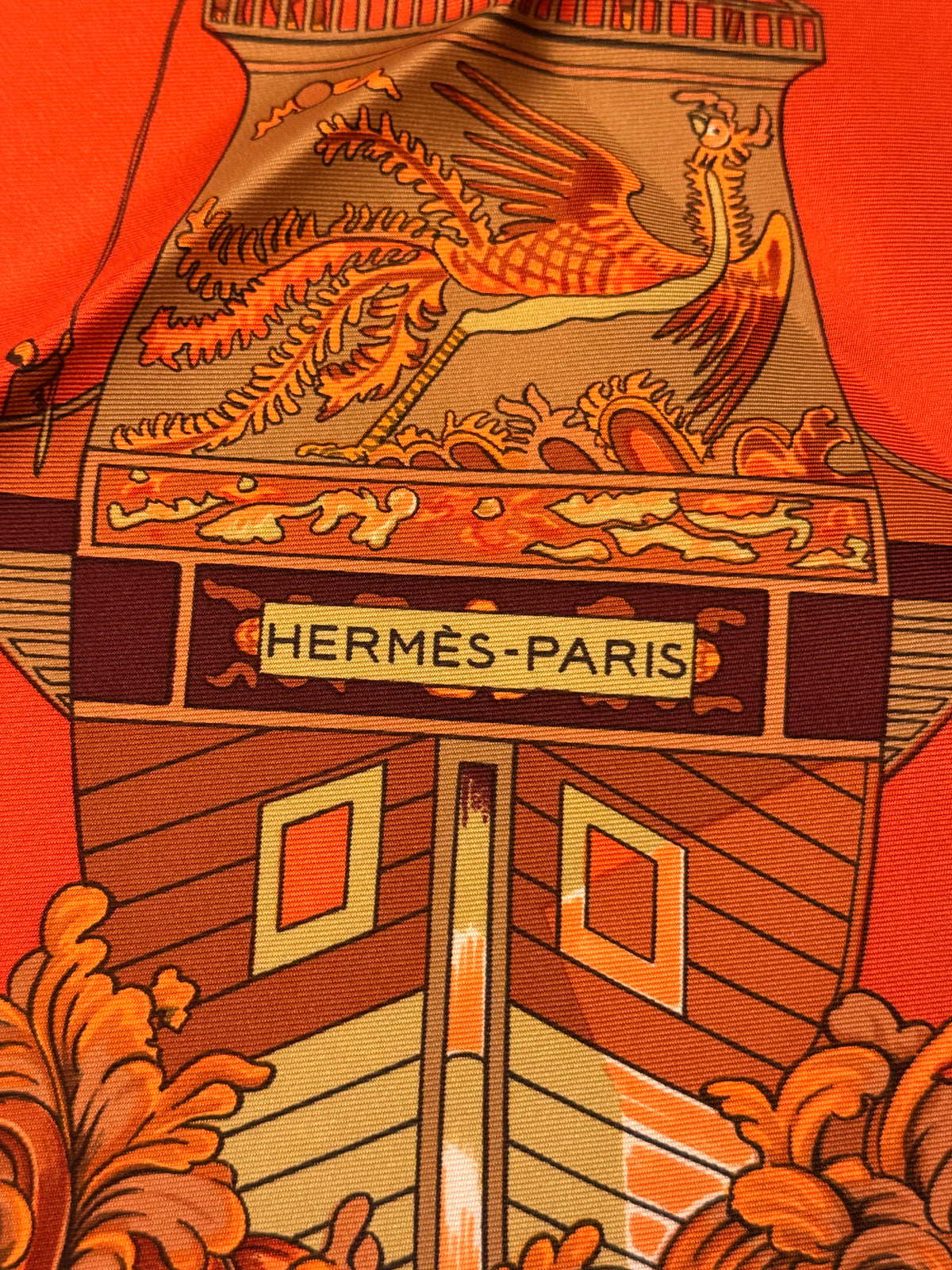 Foulard Hermès vintage Jonques Et Sampans