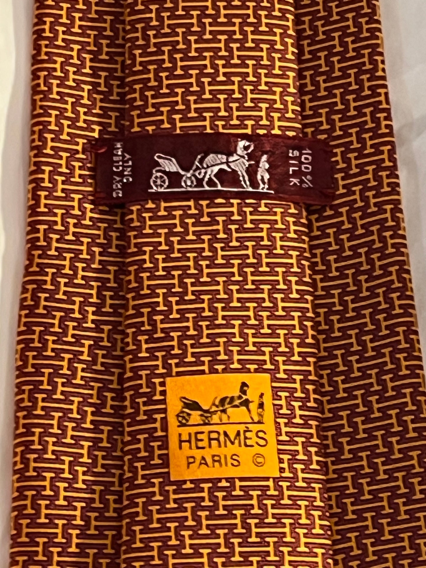 Cravatta vintage H Hermès 5468FA