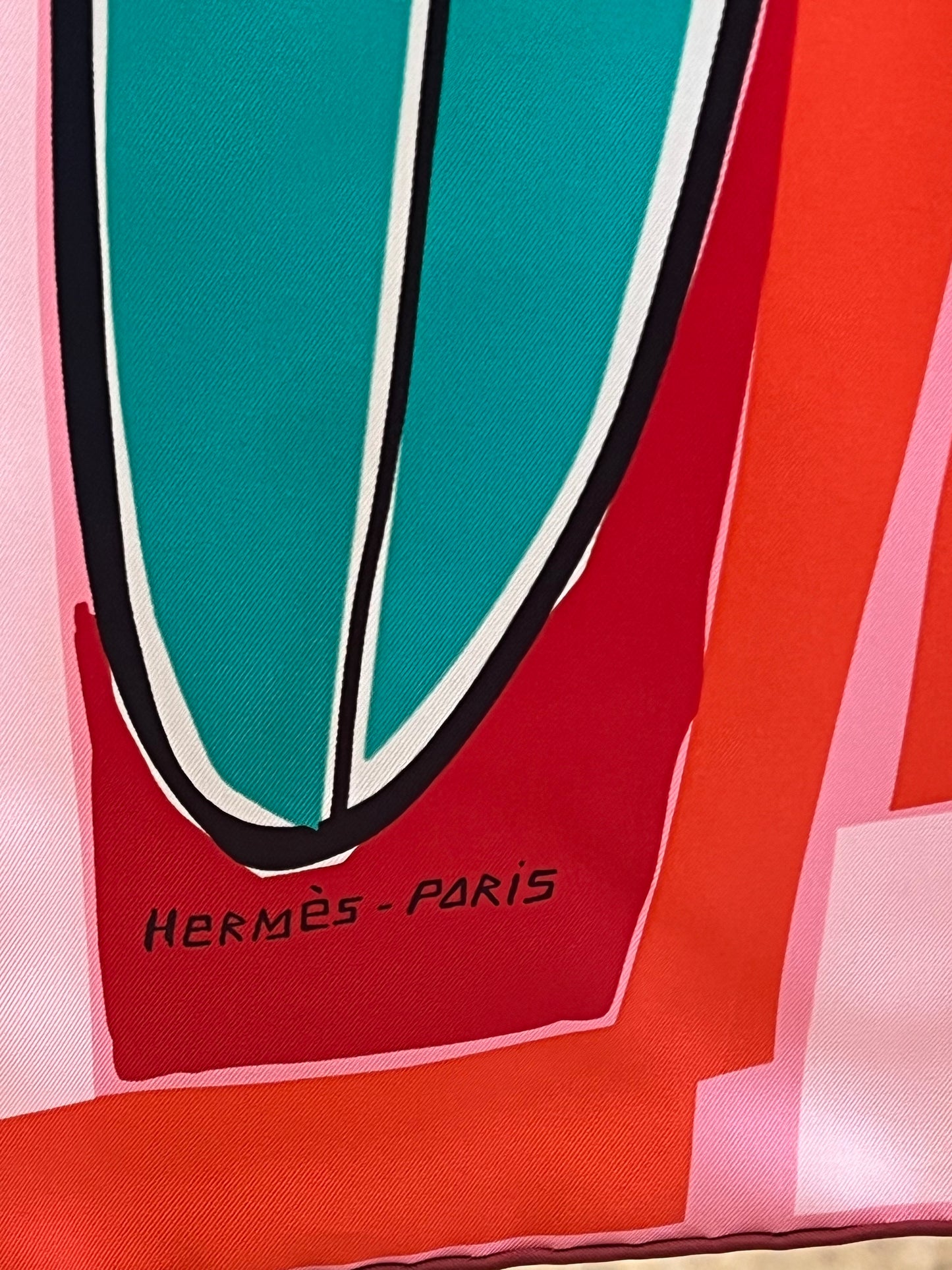 Hermès Sea Surf & Sun silk scarf