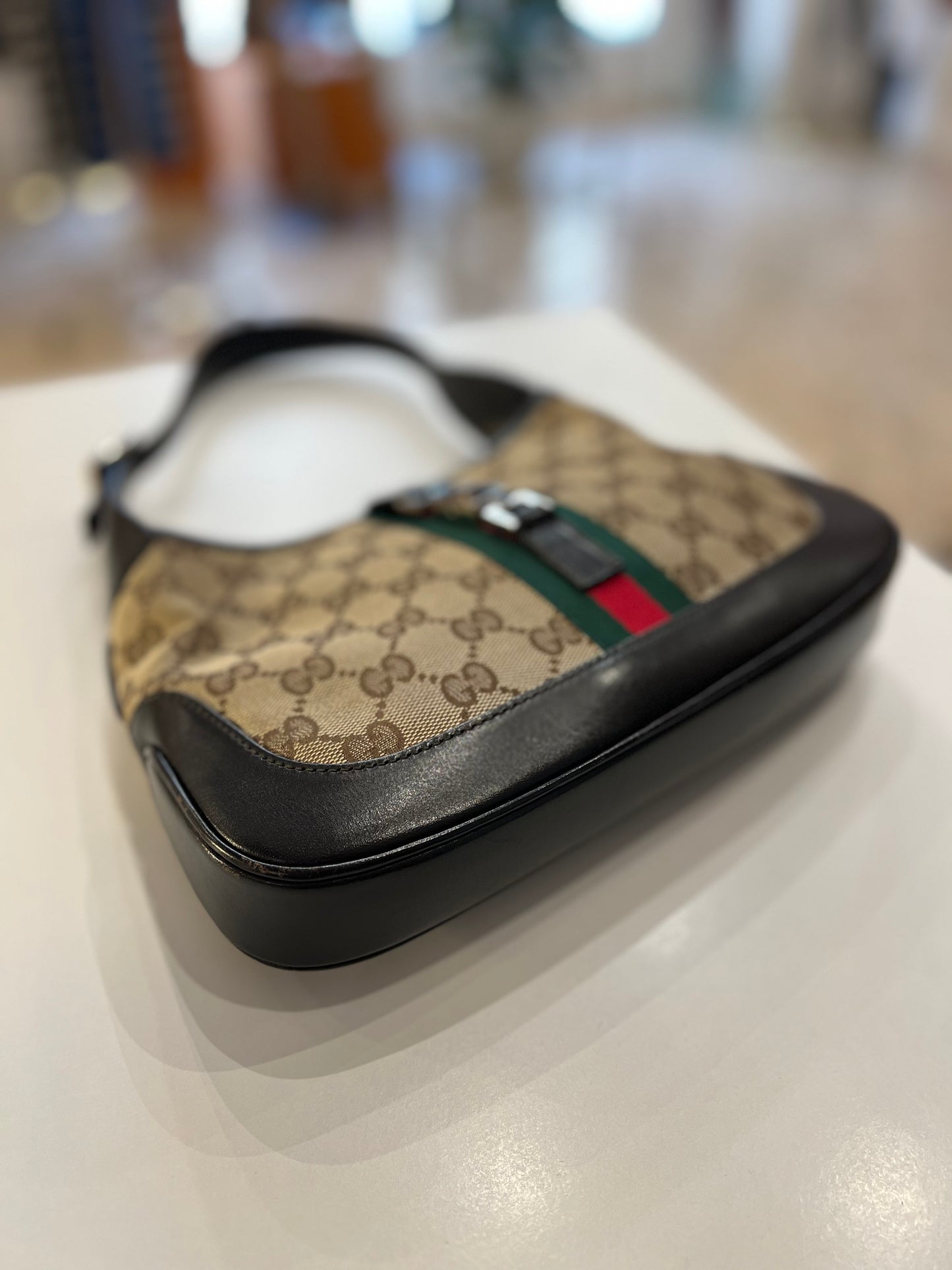 Gucci Jackie GG web bag