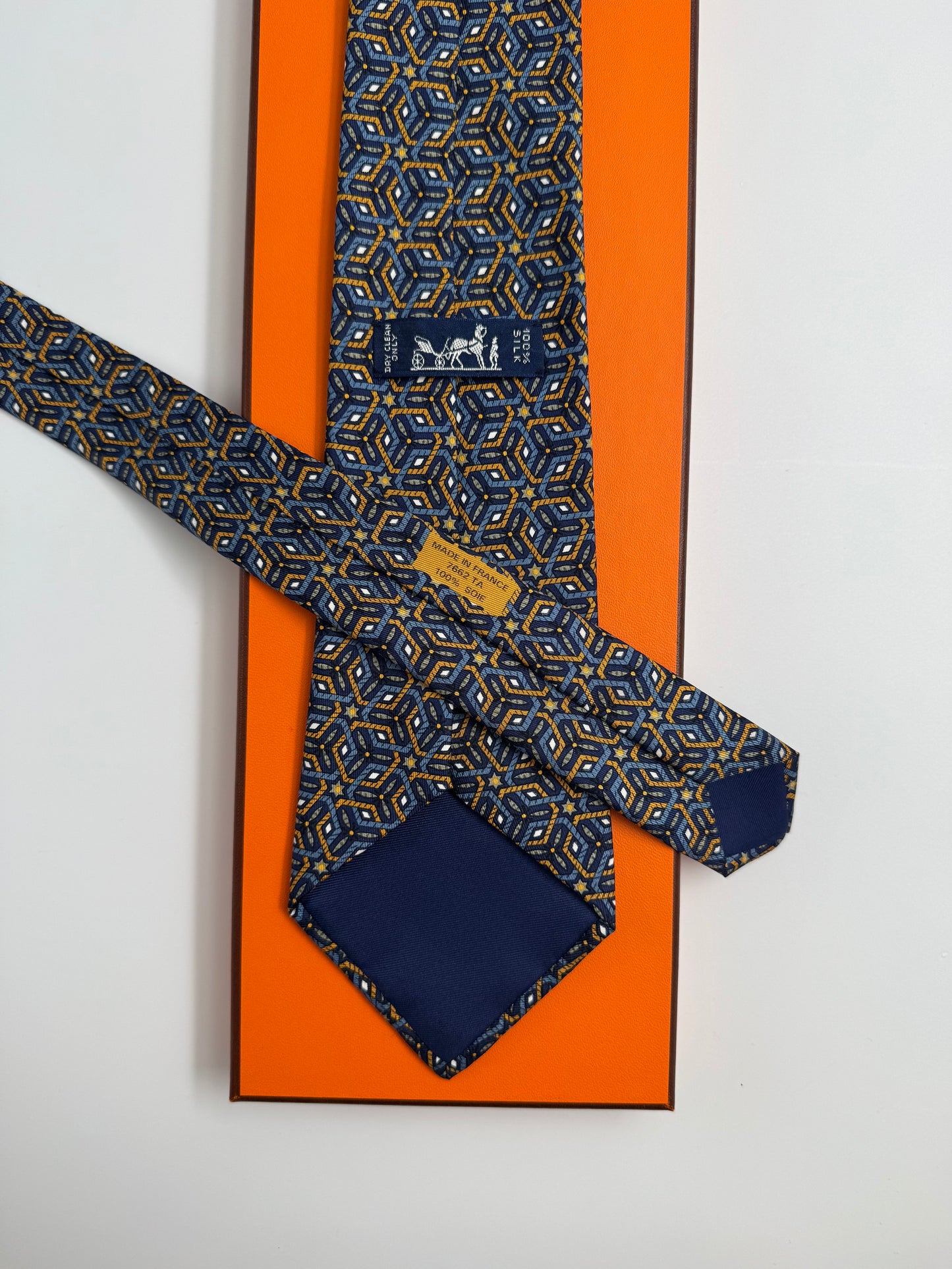 Cravatta Hermès vintage Cod 7662TA