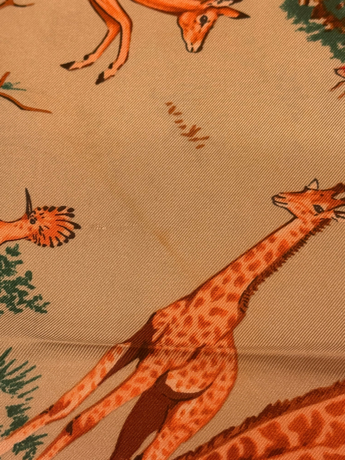 Foulard Hermès vintage Africa