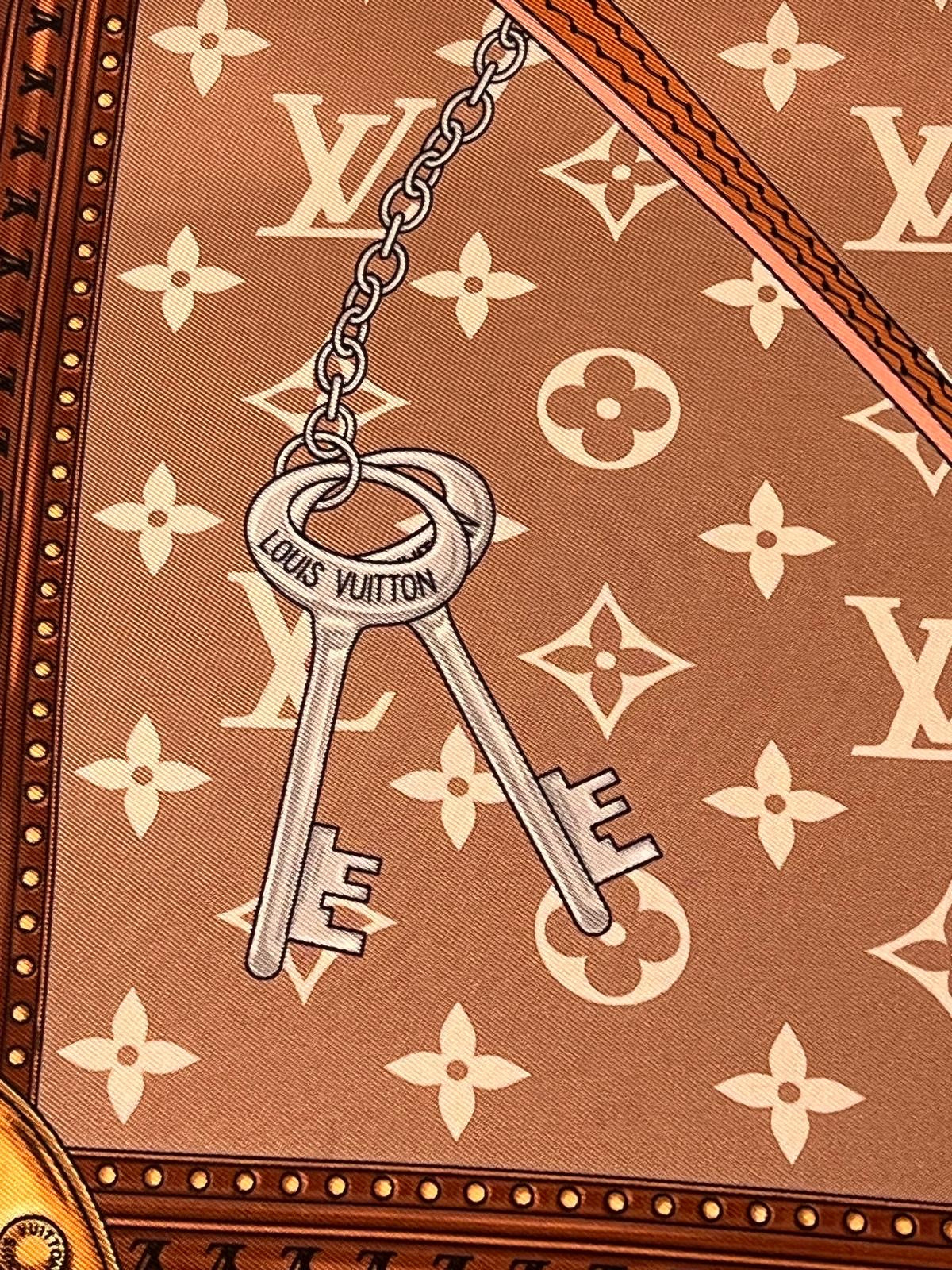 Foulard Louis Vuitton Strap And Trunk