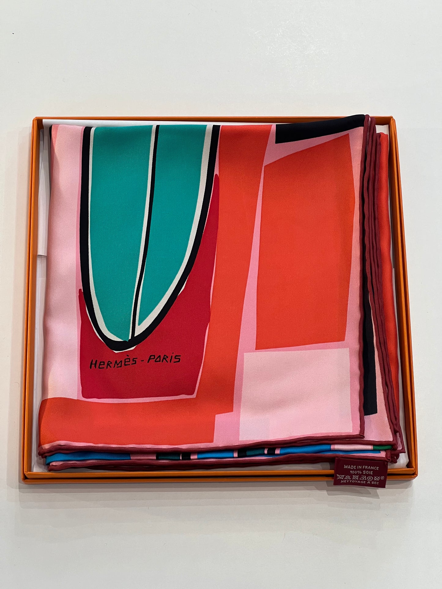 Hermès Sea Surf & Sun silk scarf