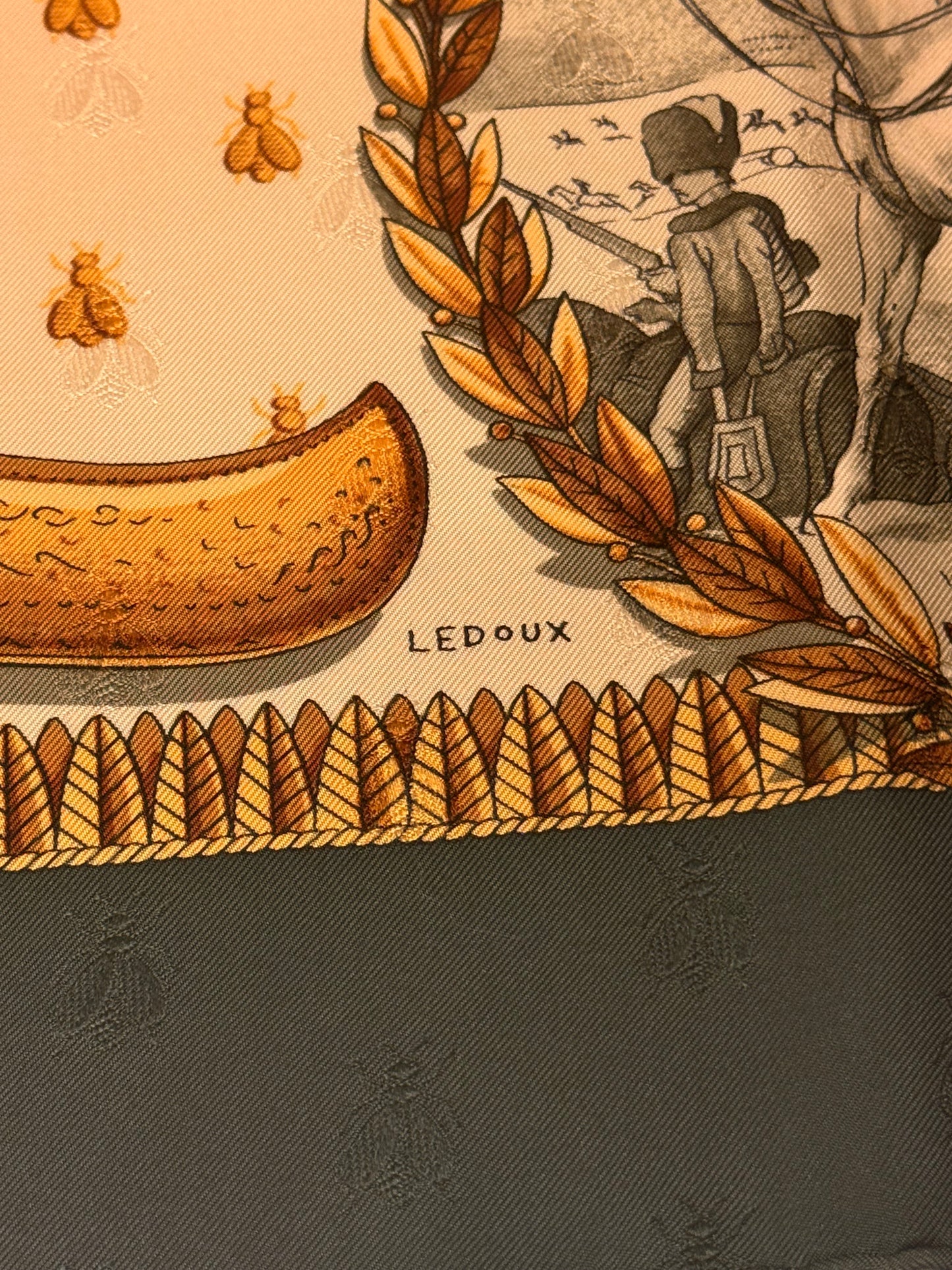 Foulard Hermès vintage Napoléon