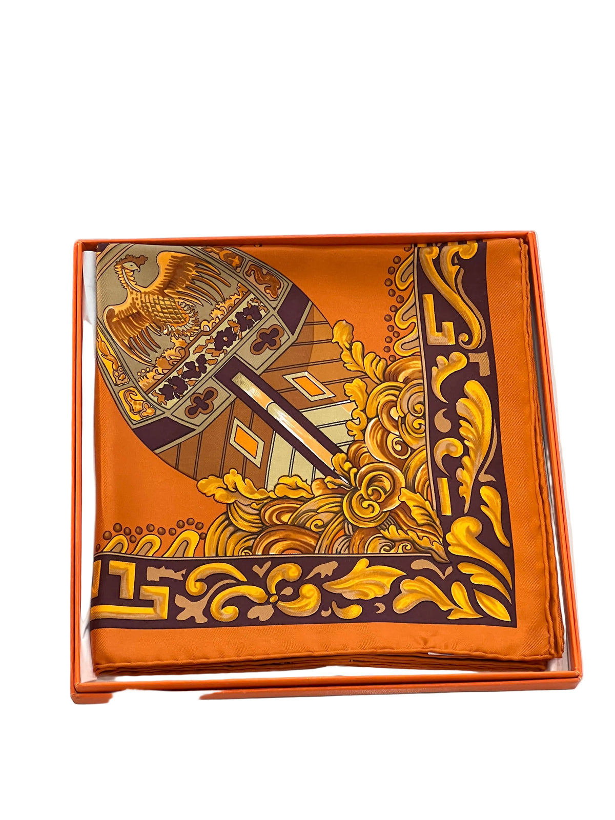 Foulard Hermès vintage Jonques Et Sampans