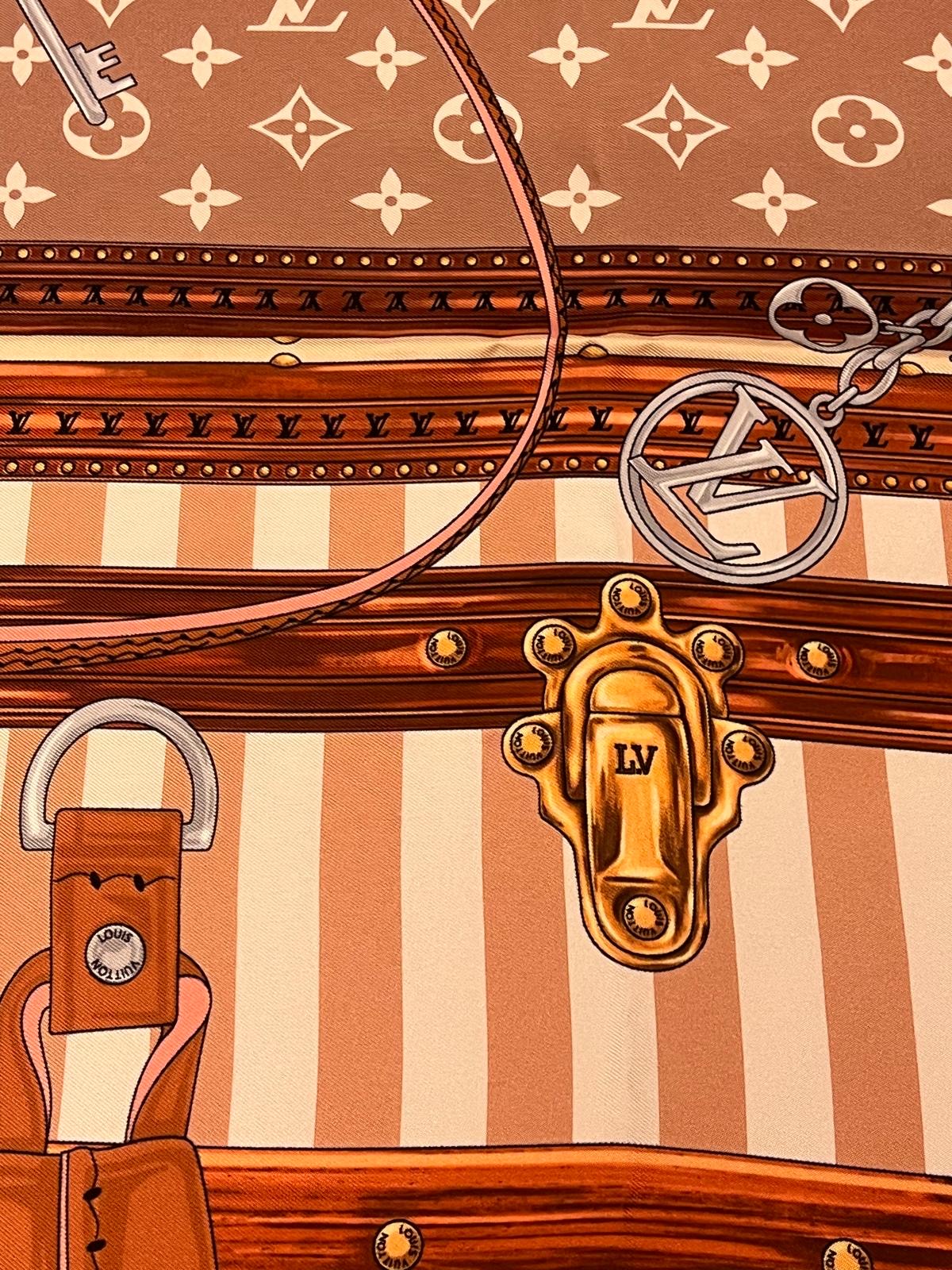 Foulard Louis Vuitton Strap And Trunk
