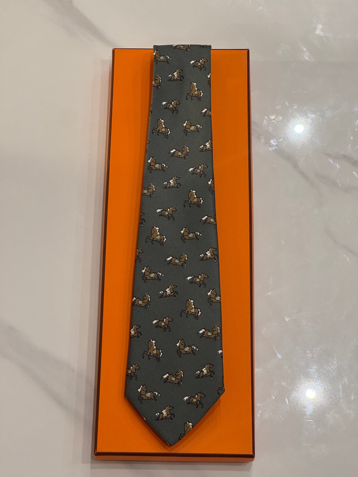 Cravatta Hermes vintage Cod 866PA