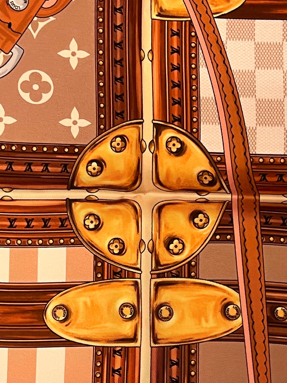 Foulard Louis Vuitton Strap And Trunk