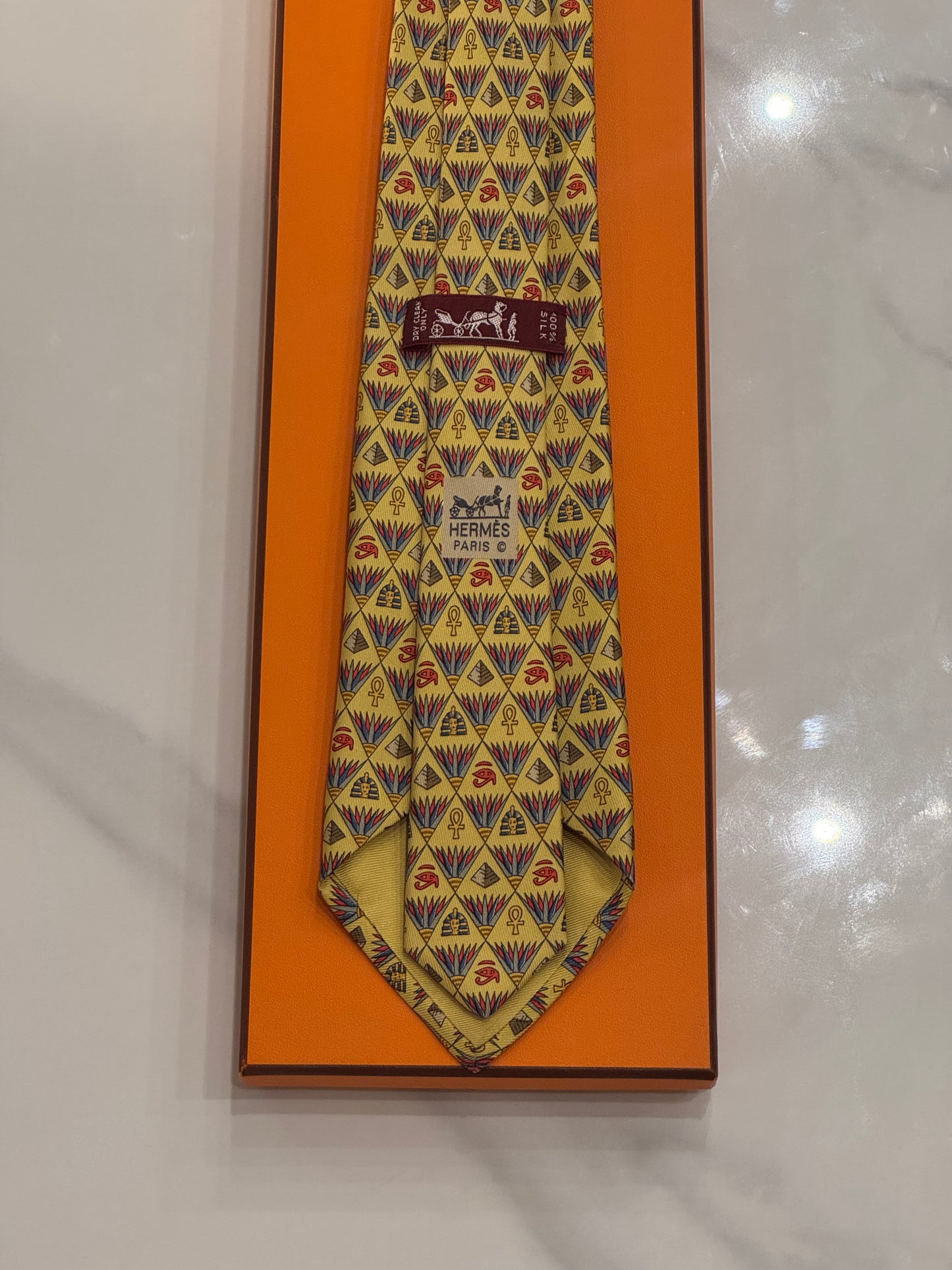 Cravatta Hermes vintage Cod 7616TA