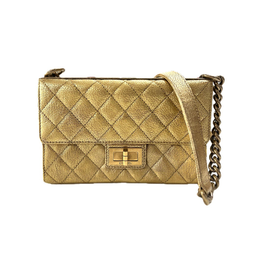 Chanel Rita single flap gold bag