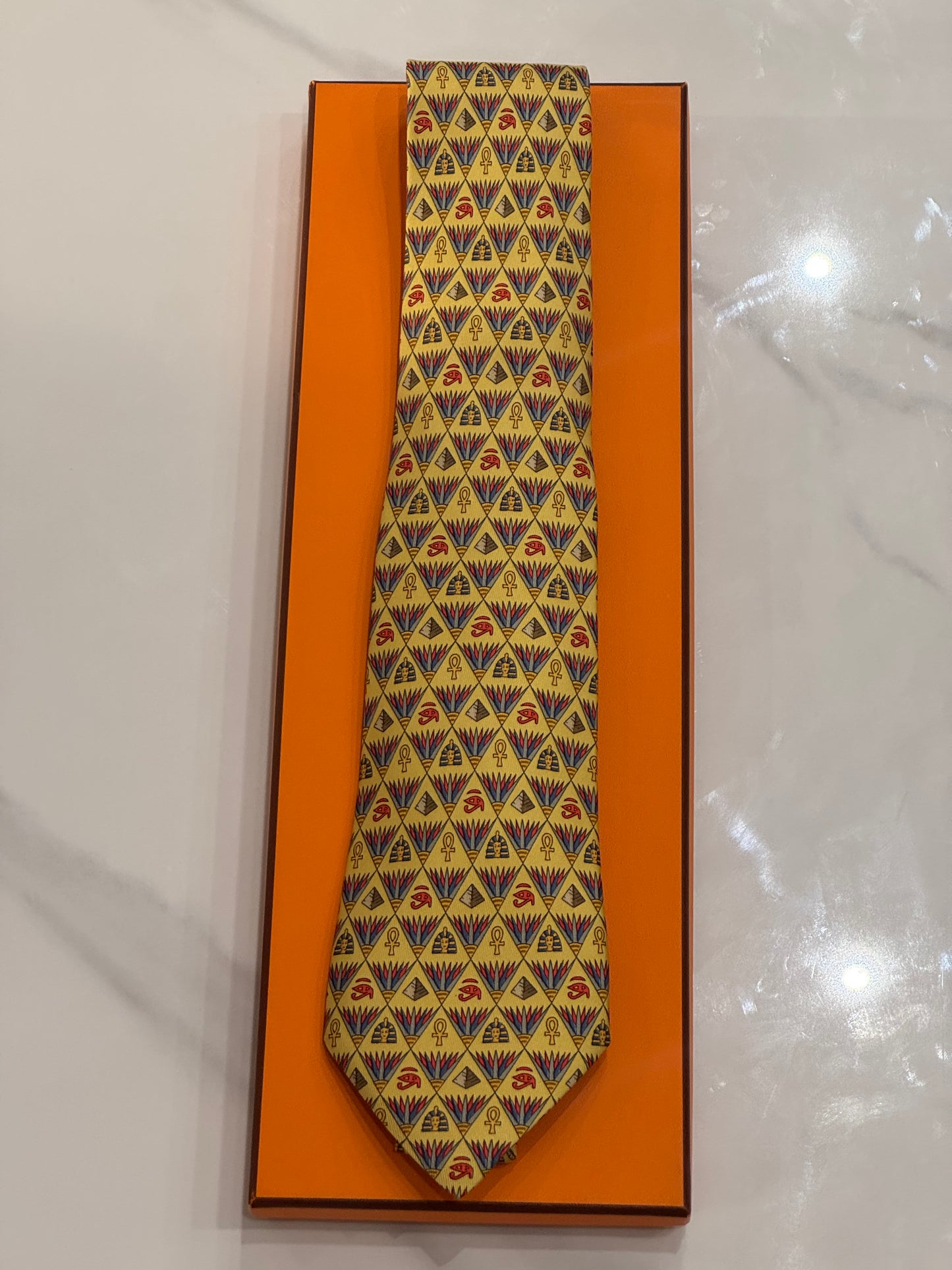 Cravatta Hermes vintage Cod 7616TA