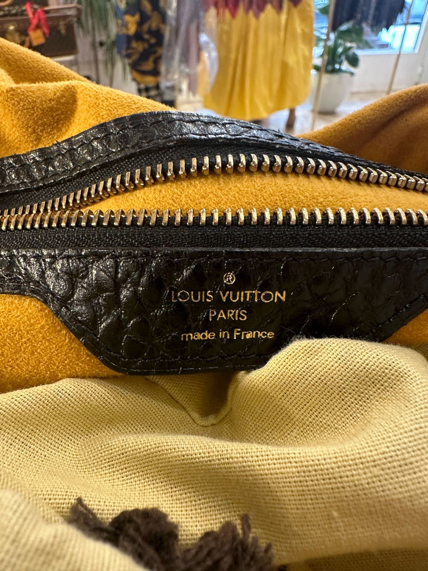 Louis Vuitton Mahina denim bag