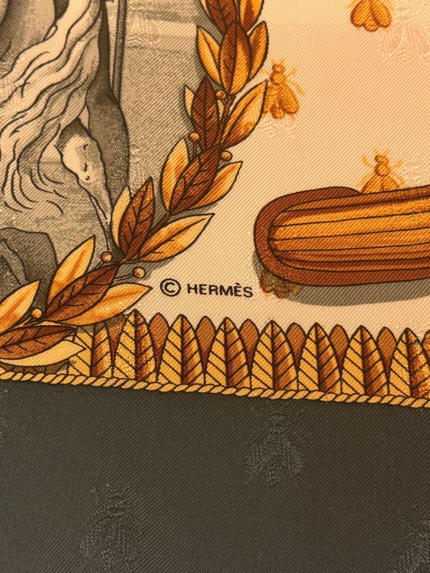 Foulard Hermès vintage Napoléon