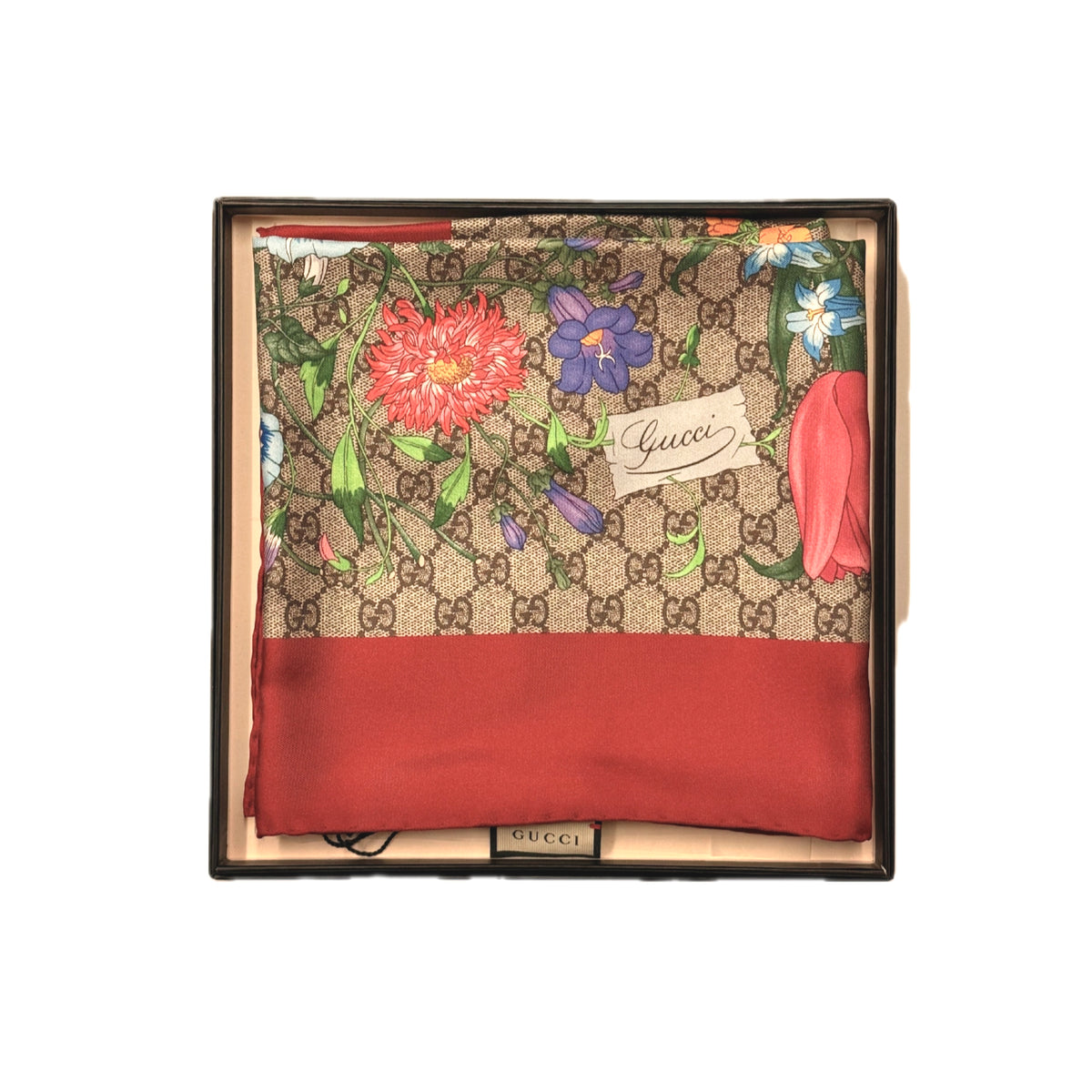 Foulard Gucci Flora mai usato con etichetta