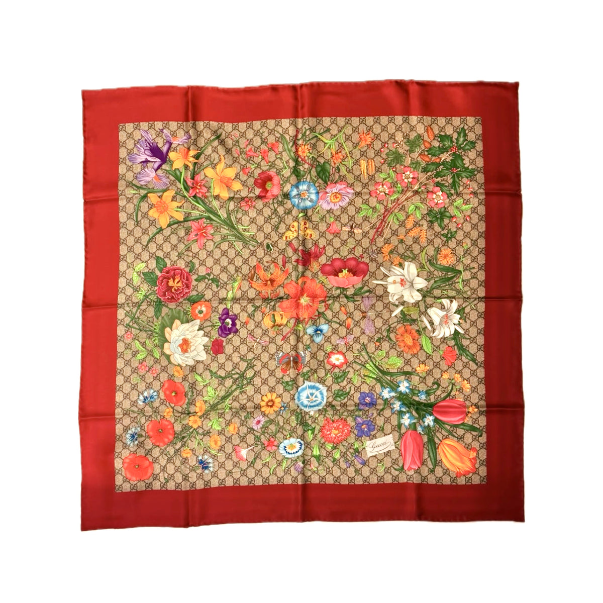 Foulard Gucci Flora mai usato con etichetta