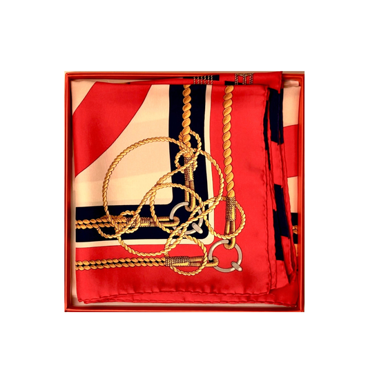 Foulard Hermès vintage Chateaux D’Arriere