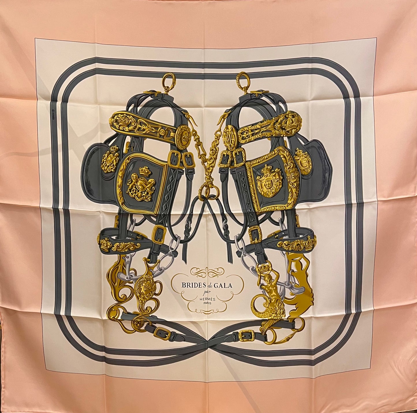 Foulard Hermès vintage Brides de Gala