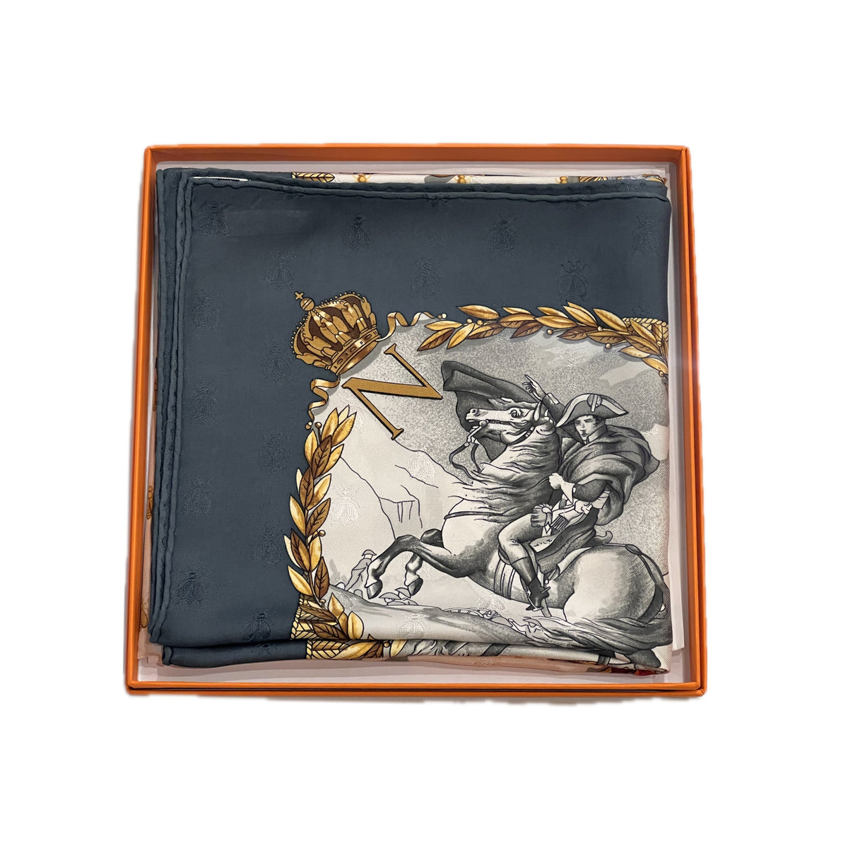 Foulard Hermès vintage Napoléon