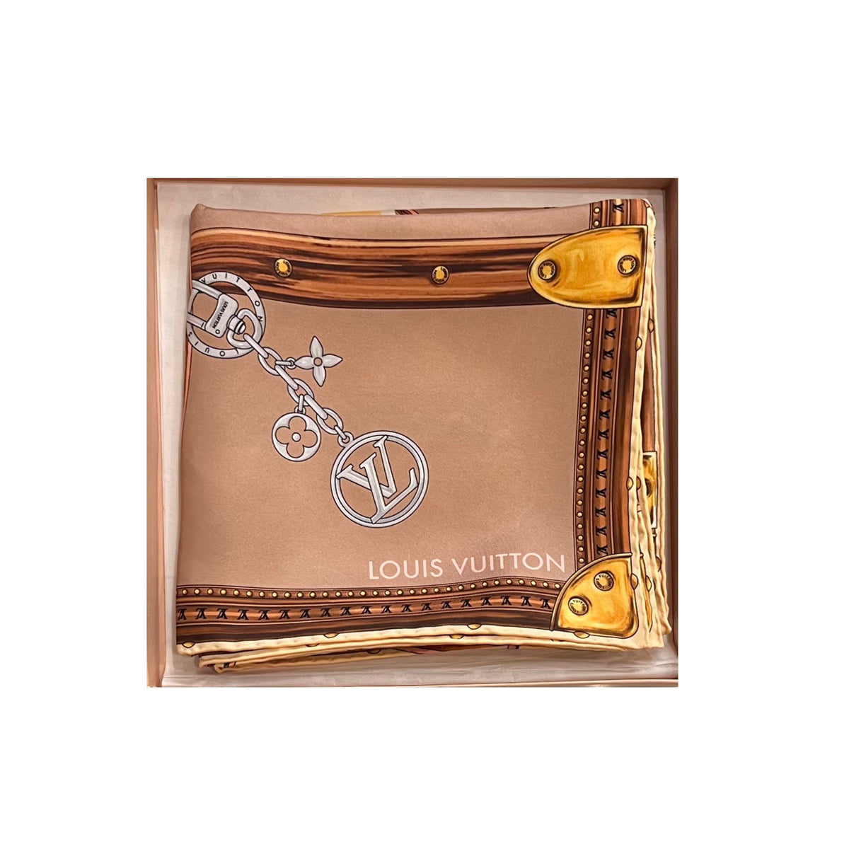 Foulard Louis Vuitton Strap And Trunk