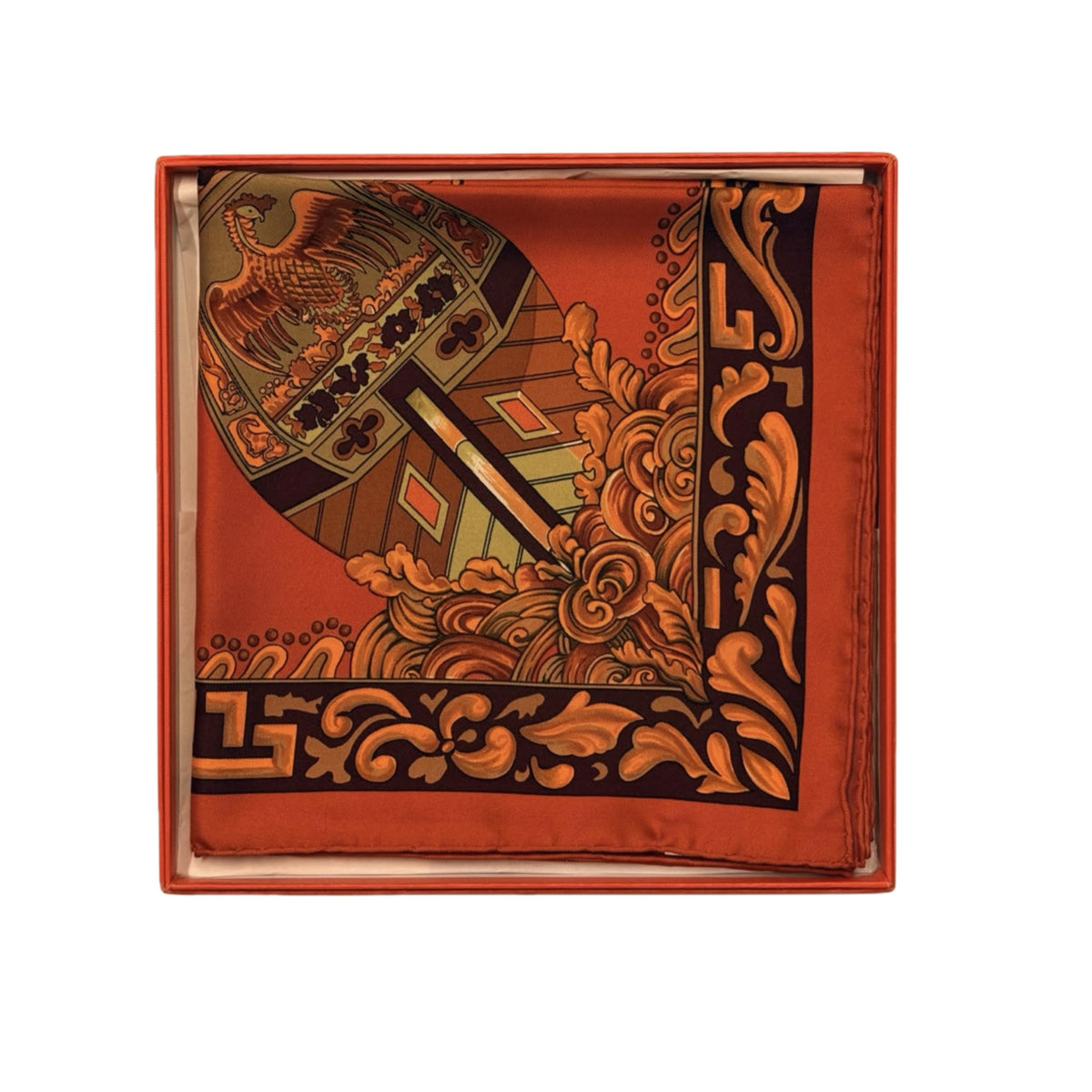 Foulard Hermès vintage Jonques Et Sampans