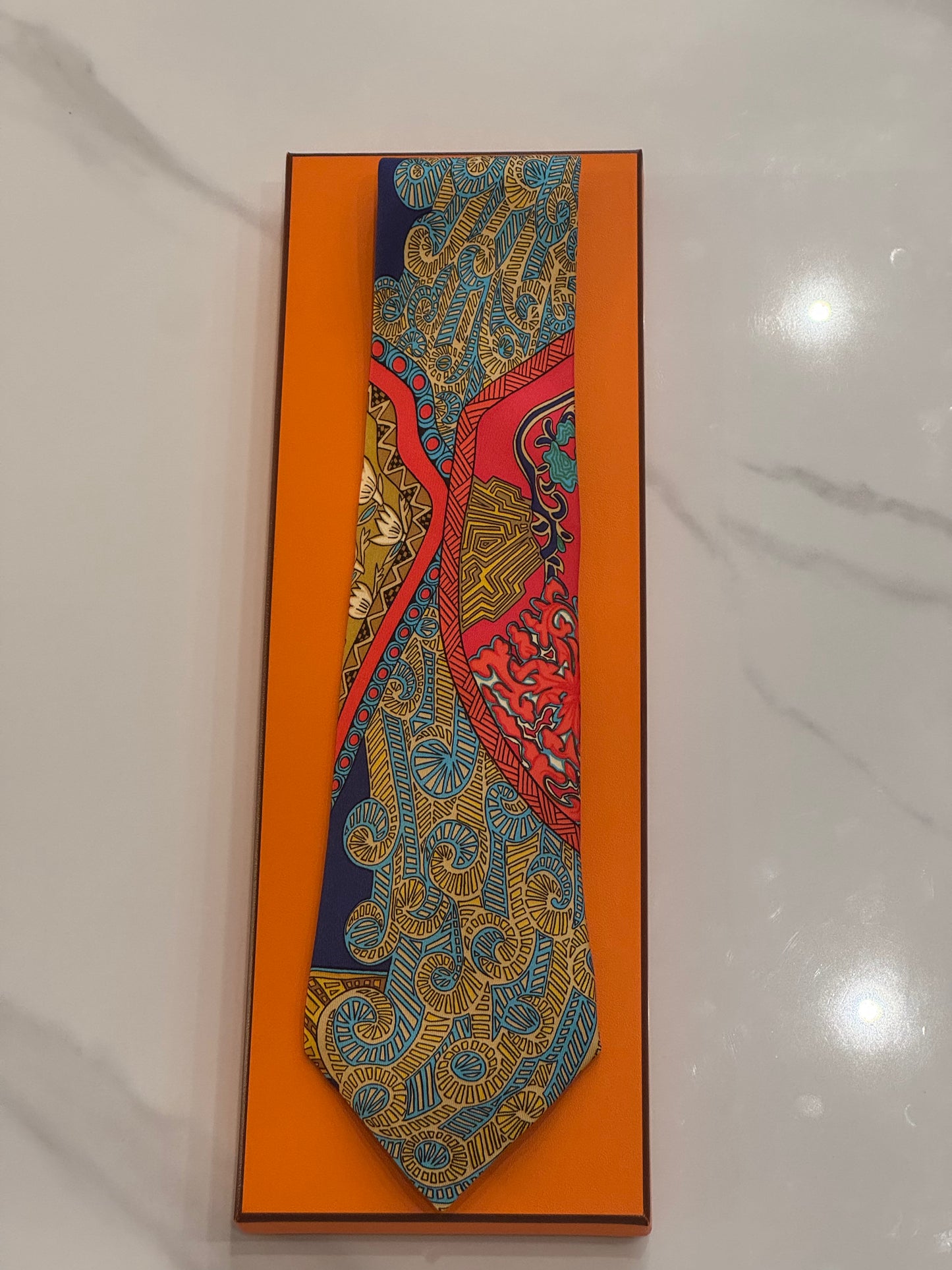 Cravatta vintage Hermès FOULARD