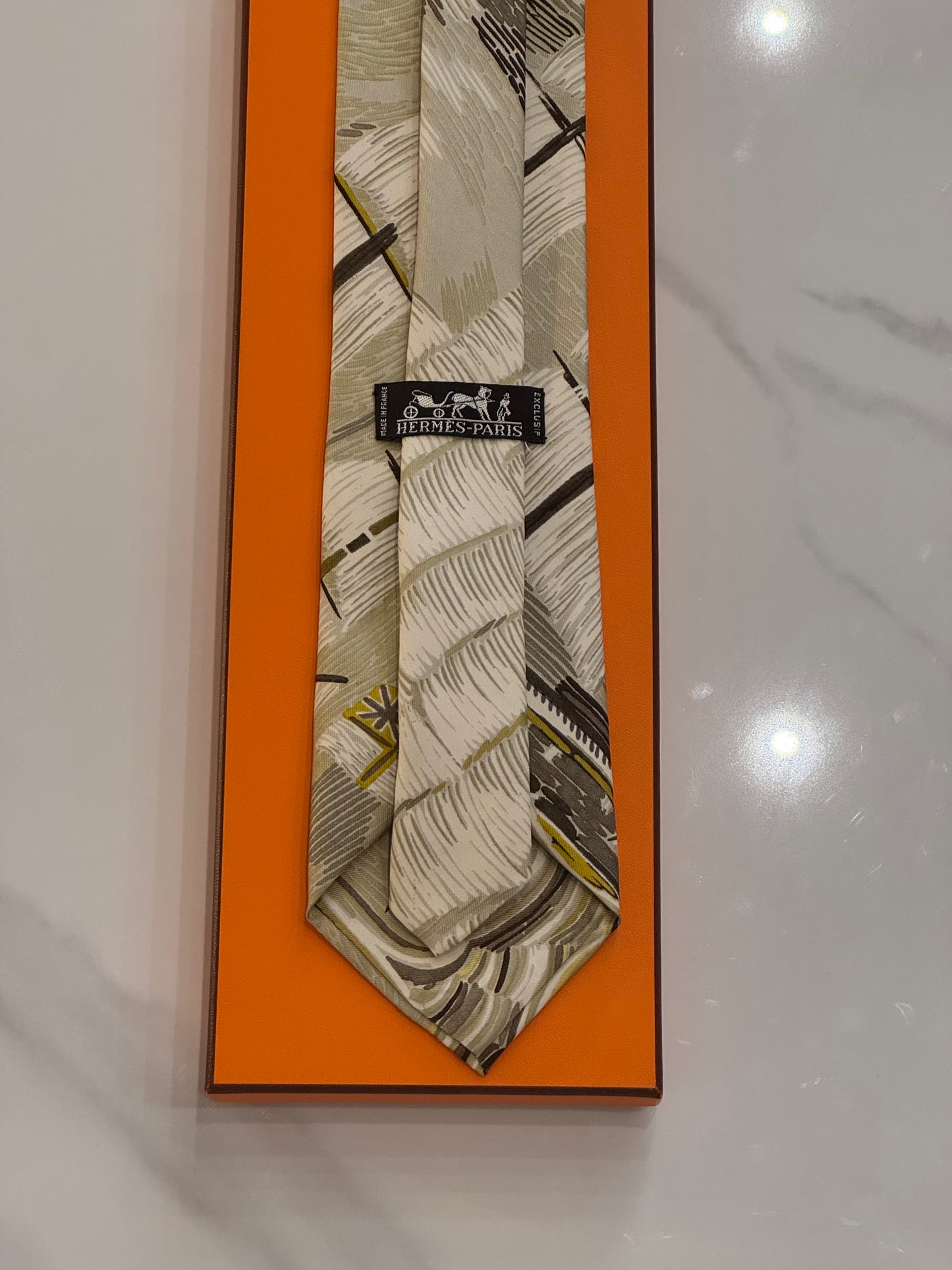 Cravatta vintage Hermès FOULARD